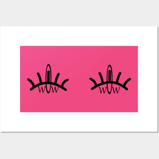 Eyelashes Posters and Art